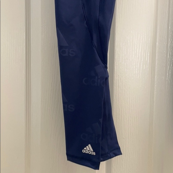 Adidas XS blue and black leggings NWT (2) - Picture 3 of 8